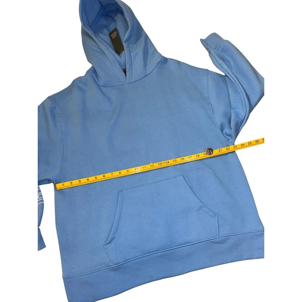 Wild Fable Hoodie Large Coastal Surf Boho Graphic Pullover NWT Sunset Top Blue - Picture 8 of 9